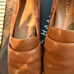 Cole Haan Women's Tan Leather Loafers